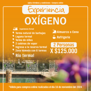 Experiencia Oxígeno 2*1
